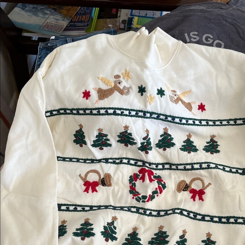 Vintage Westbound Mock Turtleneck Christmas Sweatshirt Size 1XL